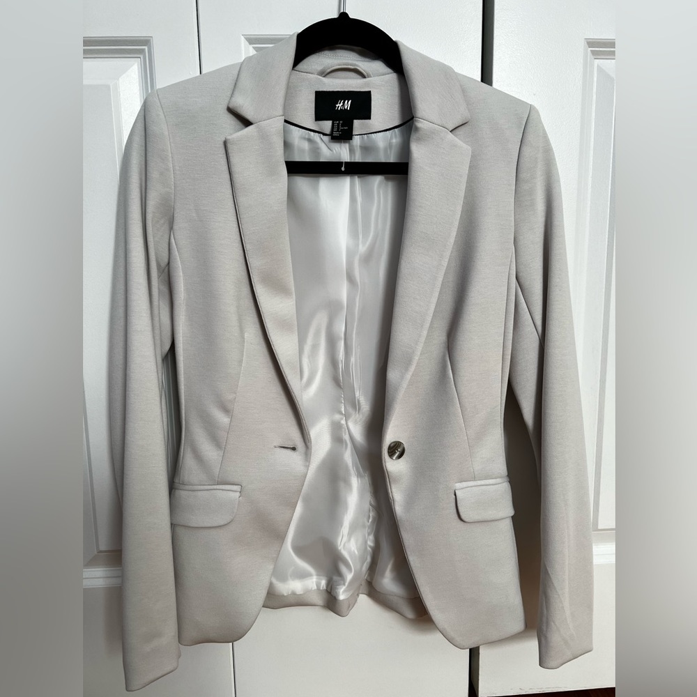 H&M Cream Blazer, size 2